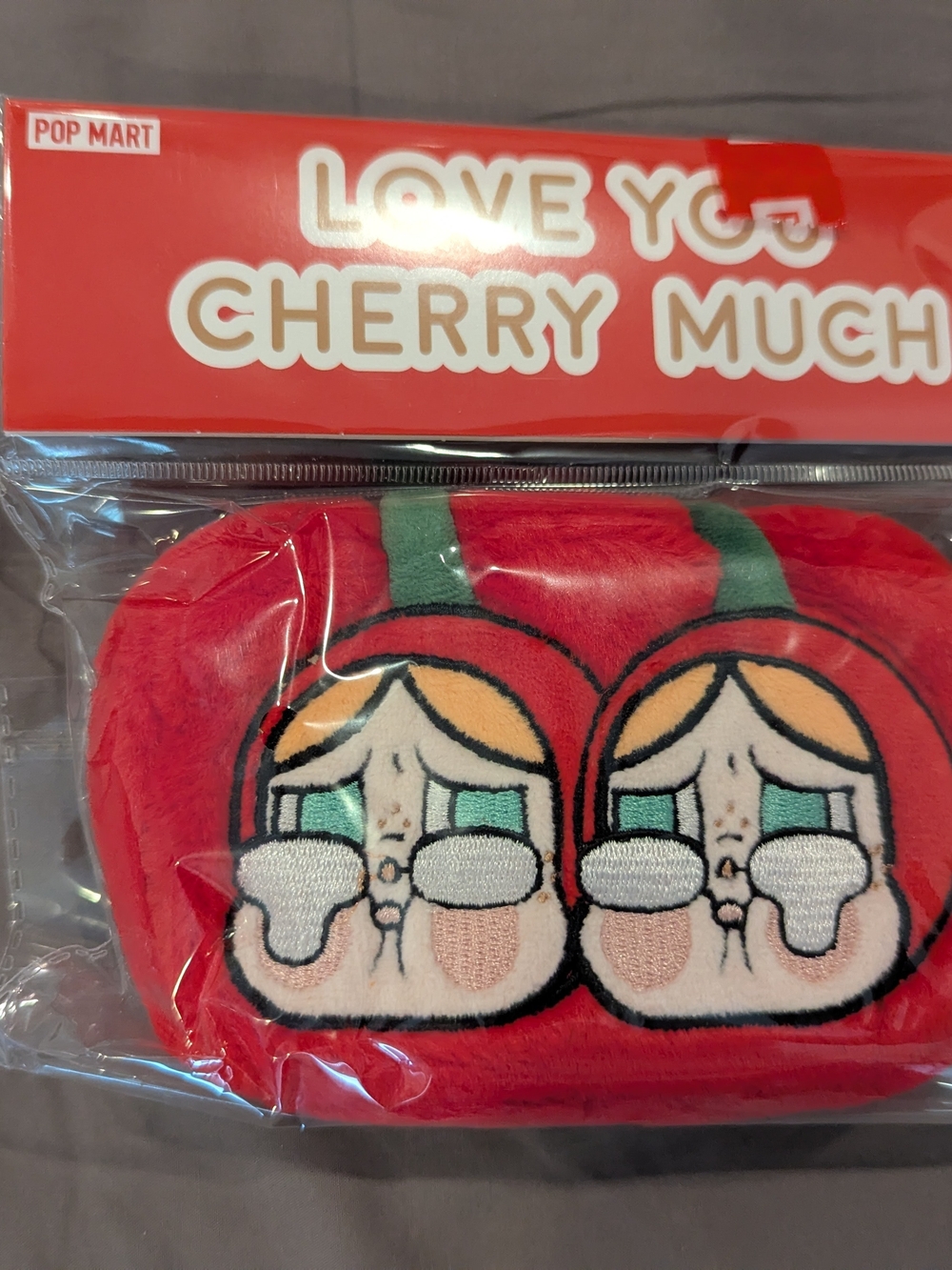 POP MART CRYBABY Love You Cherry Much Storage Bag Pouch NEW SEALED